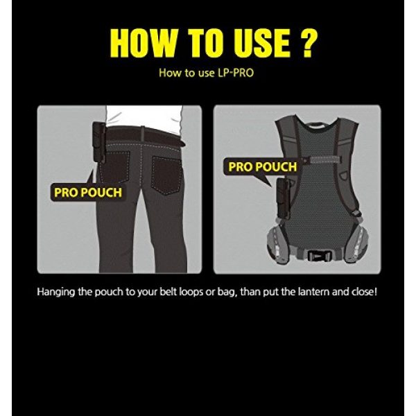 LYCAN Tactical Pouch 6 Light Pouch LP-PRO, Lantern Pouch, Light Accessories