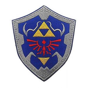 Embroidery Patch Airsoft Morale Patch 1 The Legend of Zelda Link Shield Military Hook Loop Tactics Morale Embroidered Patch