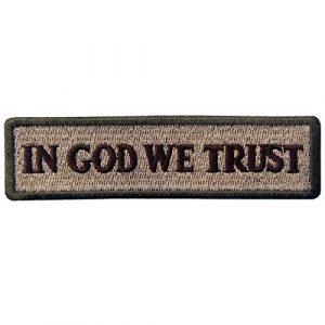EmbTao Airsoft Morale Patch 1 EmbTao in GOD We Trust Embroidered Tactical Morale Iron On Sew On Patch - Multitan