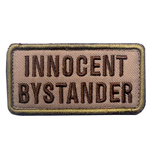 Tactical Embroidery Patch Airsoft Morale Patch 1 Innocent Bystander Tactical Embroidery Patch Hook & Loop Morale Patch Military Patch for Clothing Accessory Backpack Armband