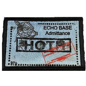 RedheadedTshirts Airsoft Morale Patch 1 Star Wars HOTH Passport Stamp Morale Patch. 2x3" Hook and Loop Patch. Made in The USA