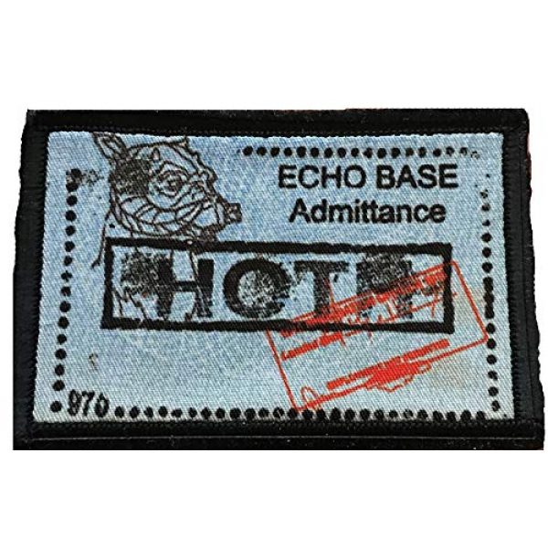 RedheadedTshirts Airsoft Morale Patch 1 Star Wars HOTH Passport Stamp Morale Patch. 2x3" Hook and Loop Patch. Made in The USA