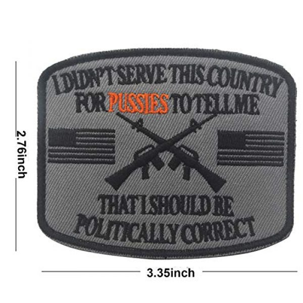 ODSP Airsoft Morale Patch 6 I Didn't Serve This Country for Pussies to Tell Me That I Should Be Politically Correct Emblem Embroidered Fastener Hook & Loop Tactical Military Morale Patches Appliques Badge