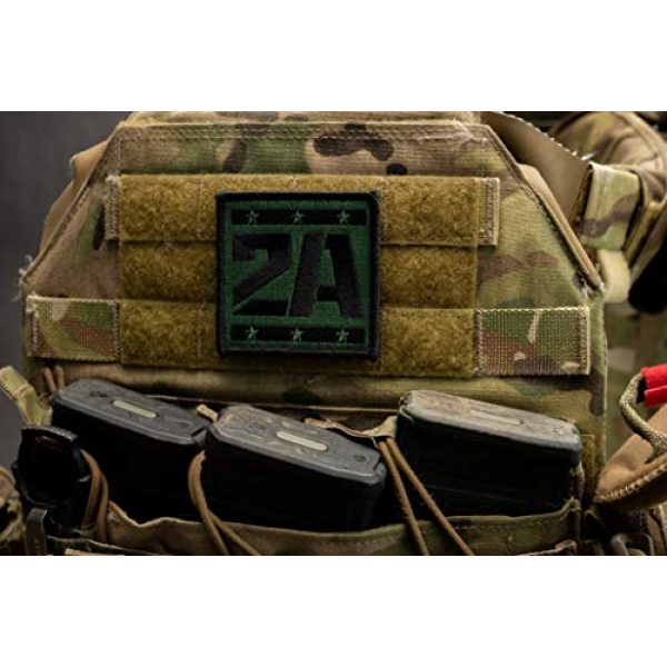 BASTION Airsoft Morale Patch 5 BASTION Morale Patches (2A Supporter, ACU) | 3D Embroidered Patches with Hook & Loop Fastener Backing | Well-Made Clean Stitching | Military Patches Ideal for Tactical Bag, Hats & Vest