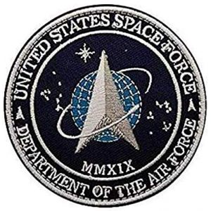 Tactical Embroidery Patch Airsoft Morale Patch 1 S-Tar T-rek US Space Force Department of The AIR Force Embroidery Patch Military Tactical Morale Patch Badges Emblem Applique Hook Patches for Clothes Backpack Accessories