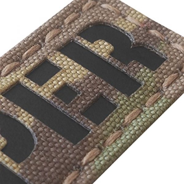 Tactical Freaky Airsoft Morale Patch 3 Reaper 1x3.5 Multicam Infrared Name Tape Tab IFF Morale Fastener Patch