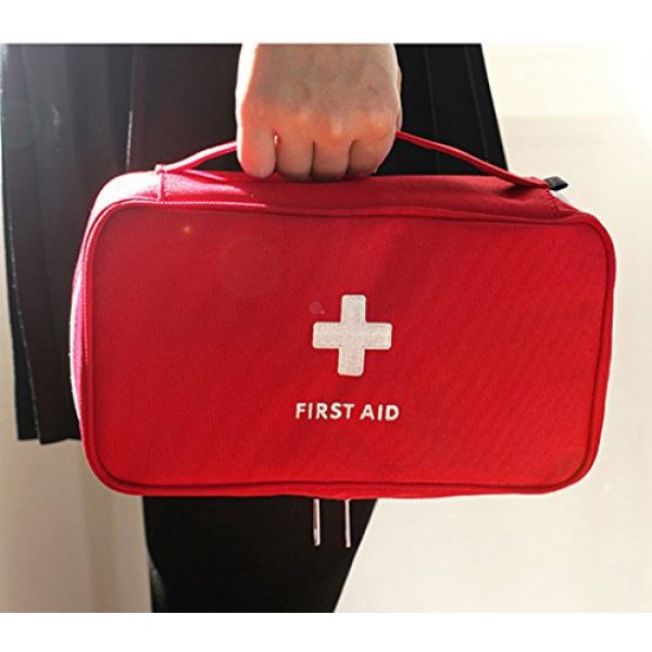 Saumota Tactical Pouch 4 Saumota Small and Lightweight Medical First Aid Pouch Emergency Supplies Bag-Red