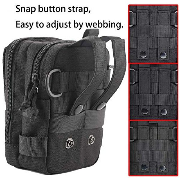 LefRight Tactical Pouch 6 EDC Tactical molle Pouches, Compact Pocket Organizer Pouch and Utility Pen Holder Waist Pouch