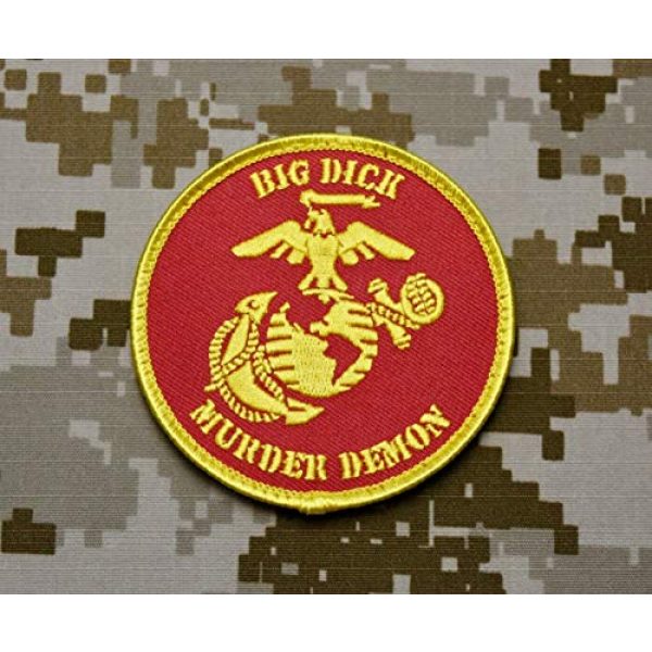 BritKitUSA Airsoft Morale Patch 2 BritKitUSA USMC Big Dick Murder Demon Morale Patch DTOM Battle Marine Corps Semper Fi Hook