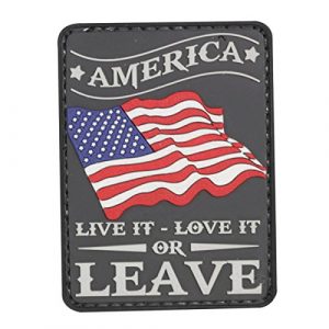 5ive Star Gear Airsoft Morale Patch 1 5ive Star Gear "America Live It Quote Morale Patch, One Size, Multi-Colored