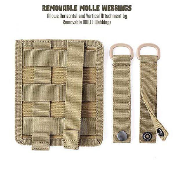 LIVANS Tactical Pouch 5 LIVANS Tactical Mesh Pocket, Molle Mesh Pouch Small Utility Pouch Mag Dump Pouch Storage Pocket Backpack Attachment EDC Pouch Hook-N-Loop Quick Release Design