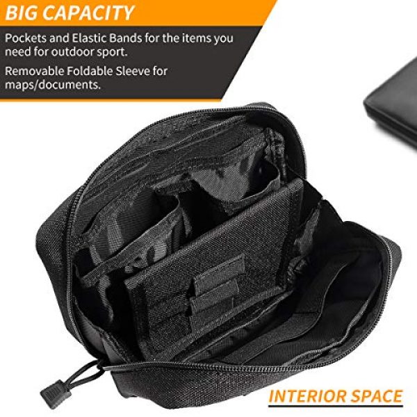 IronSeals Tactical Pouch 3 IronSeals Tactical Molle Tool Utility Accessory Admin Pouch Bag for Outdoor Sports Survival