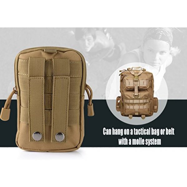 Abcsea Tactical Pouch 6 Abcsea Canvas Outdoor Tactical Wallets, Holster Military Molle Hip Waist Belt Bag Wallet Pouch Purse Phone Case with Zipper for iPhone 7 6s Plus 5S Samsung Galaxy S7 S6 LG HTC and More