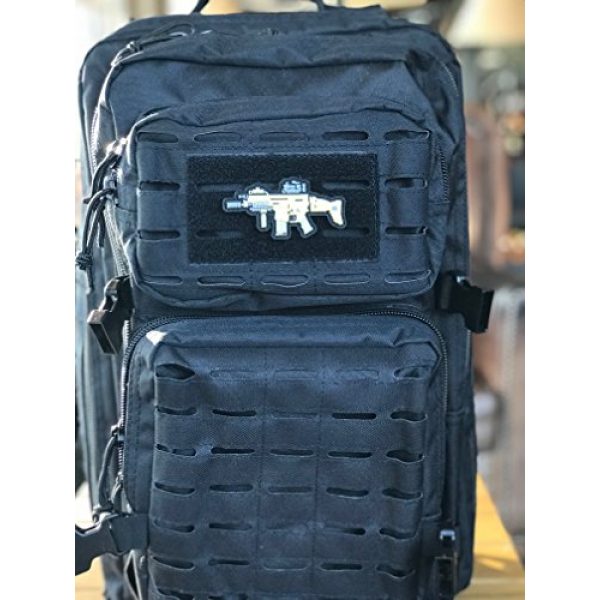 Pars Outdoor Airsoft Morale Patch 2 Scar 17 Rifle PVC Morale Patch