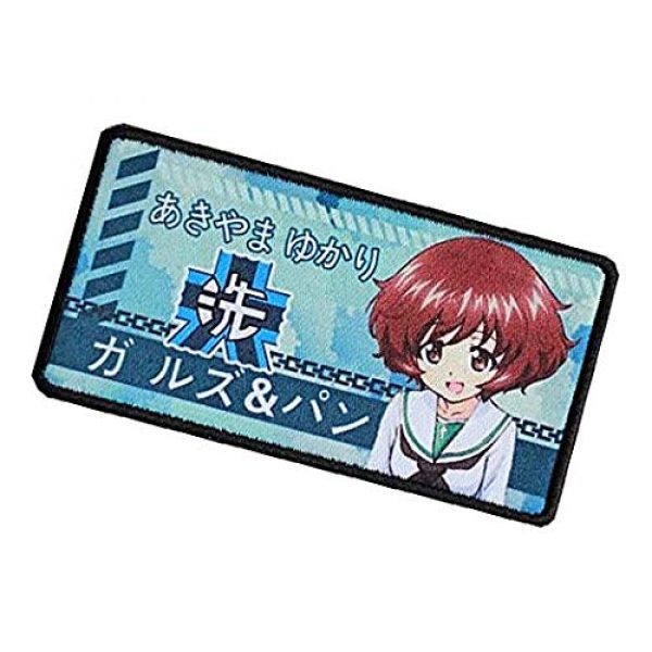 Fine Print Patch Airsoft Morale Patch 3 Japan Anime Girls & Panzer Hook Loop Tactics Morale Printed Patch (color4)