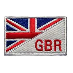 Tactical Embroidery Patch Airsoft Morale Patch 1 England Flag Tactical Embroidery Patch Hook & Loop Morale Patch Military Patch for Clothing Accessory Backpack Armband
