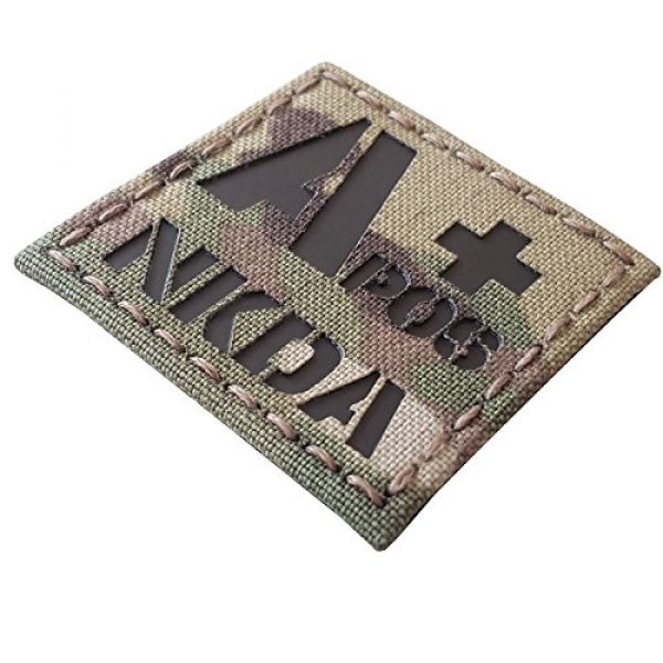 Tactical Freaky Airsoft Morale Patch 4 Multicam Infrared IR APOS NKDA A+ Blood Type 2x2 Tactical Morale Hook&Loop Patch