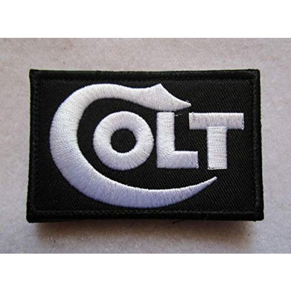 Embroidered Patch Airsoft Morale Patch 1 Colt Pistols Guns Rifles Shotguns Firearms 3D Tactical Patch Military Embroidered Morale Tags Badge Embroidered Patch DIY Applique Shoulder Patch Embroidery Gift Patch