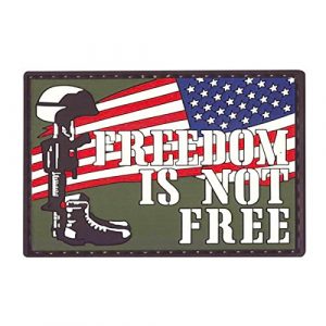 5ive Star Gear Airsoft Morale Patch 1 5ive Star Gear Freedom Is Not Free Morale Patch, Multi-Color, One Size
