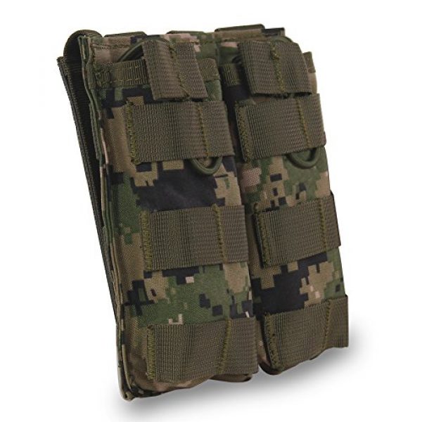 Hunting Explorer Tactical Pouch 5 Hunting Explorer M4 M16 AR-15 Type Open Top Magazine Pouch Tactical Mag Holder Double Airsoft MOLLE Mag Pouch