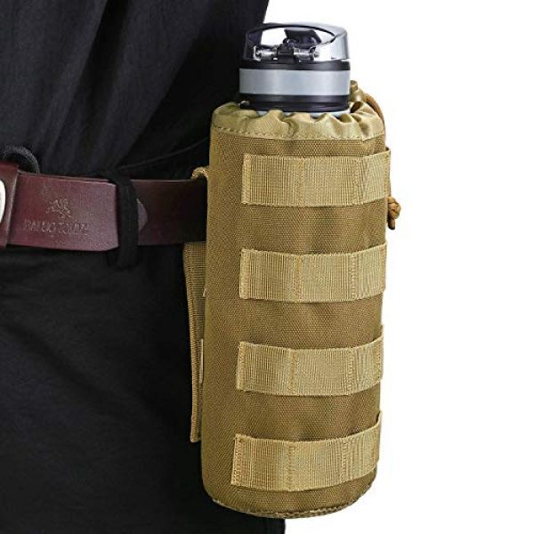 Gonex Tactical Pouch 7 Gonex MOLLE Water Bottle Pouch with Double Molle Mag Pouch for Outdoor Activities