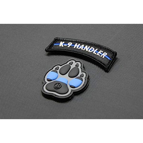 BritKitUSA Airsoft Morale Patch 2 BritKitUSA K9 Thin Blue Line PVC Patch Police Dog Handler Patch Set Morale Patch Hook