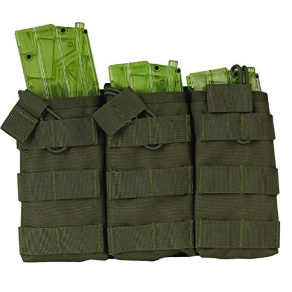 WYNEX Tactical Pouch 2 WYNEX M4 M16 AR-15 Type Magazine Pouch Triple Mag Holder Open-Top Military Airsoft CS Game