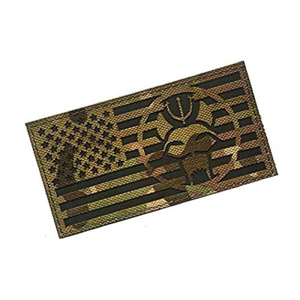 Embroidery Patch Airsoft Morale Patch 2 United States Flag US Seal Team DEVGRU Military Hook Loop Tactics Morale Patch