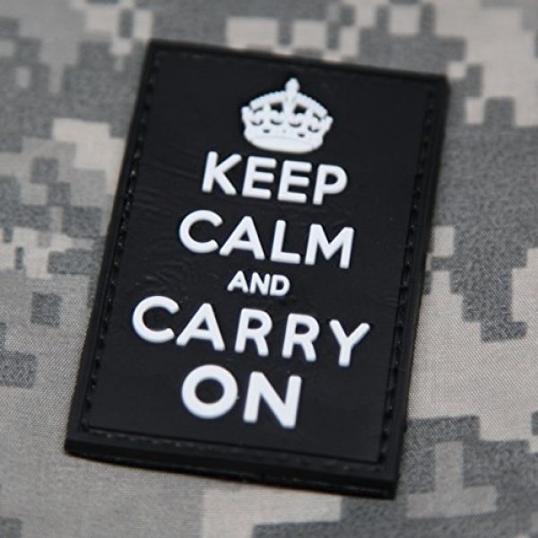NEO Tactical Gear Airsoft Morale Patch 1 NEO Tactical Gear Keep Calm and Carry On Morale Patch - Black