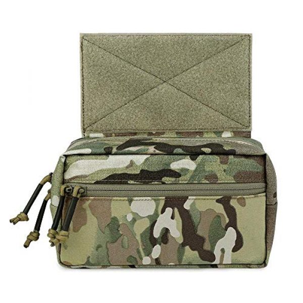 KRYDEX Tactical Pouch 1 KRYDEX Tactical Drop Pouch Sub Abdominal Carrying Kit Bag for Tactical Vest Chest Rig