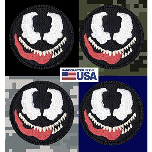 Tactical Patch Works Airsoft Morale Patch 3 Venom Cartoon Simple Head Patch