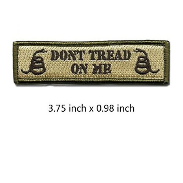 GreatPlus Airsoft Morale Patch 2 Don't Tread On Me Patch Embroidered Military Tactical Morale Patches