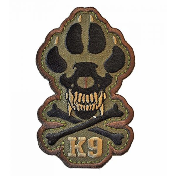 MilSpec Monkey Airsoft Morale Patch 1 K9 Morale Patch (Woodland (Forest))