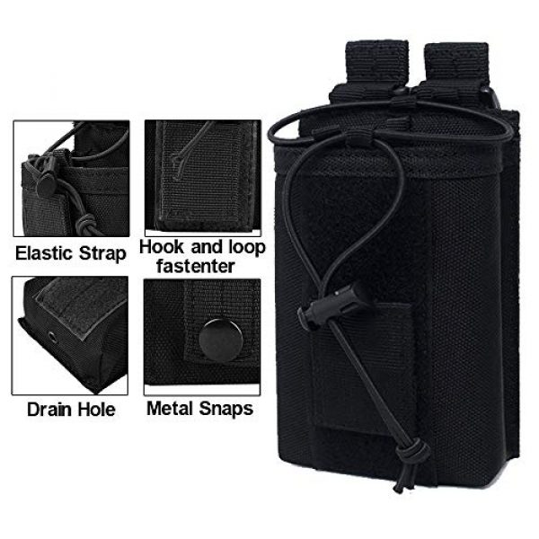 Ydmpro Tactical Pouch 3 Ydmpro Radio Pouch - 1000D Tactical Molle Adjustable Two Way Radios Holder Bag Case for Walkie Talkies