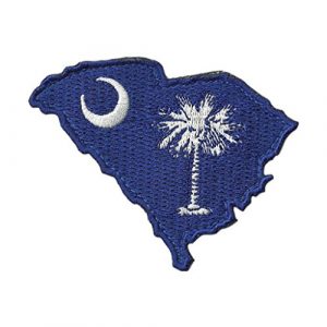 Gadsden and Culpeper Airsoft Morale Patch 1 Die Cut South Carolina State Patch - 2" x 3"