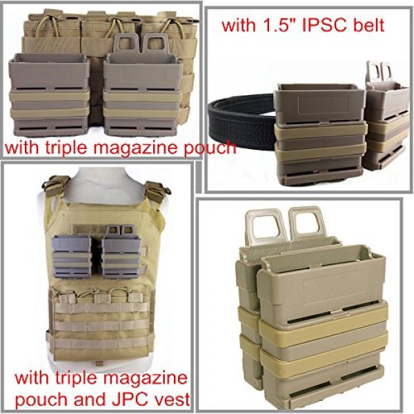 loglife Tactical Pouch 6 Loglife Tactical Heavy 7.62 Magazine Pouch Bag Fast Mag for M4 MAG Pouch Heavy Black DE FG