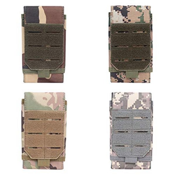 SuperCS Tactical Pouch 2 SuperCS Nylon 600D Molle Pouch EDC Tools Waterproof Pouch Outdoor Accessory Bag Water-Resistant EDC Pouch Tactical Organizer Easy Carrying