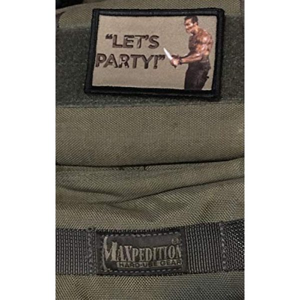 RedheadedTshirts Airsoft Morale Patch 2 Commando Movie"Let's Party" Morale Patch Funny Tactical Military 2x3"
