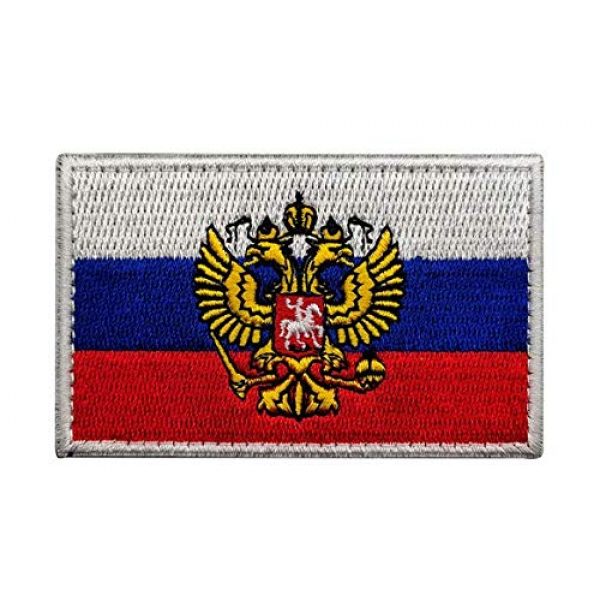 Tactical Embroidery Patch Airsoft Morale Patch 1 Air Force Russia Eagle Flag Embroidery Patch Military Tactical Morale Patch Badges Emblem Applique Hook Patches for Clothes Backpack Accessories