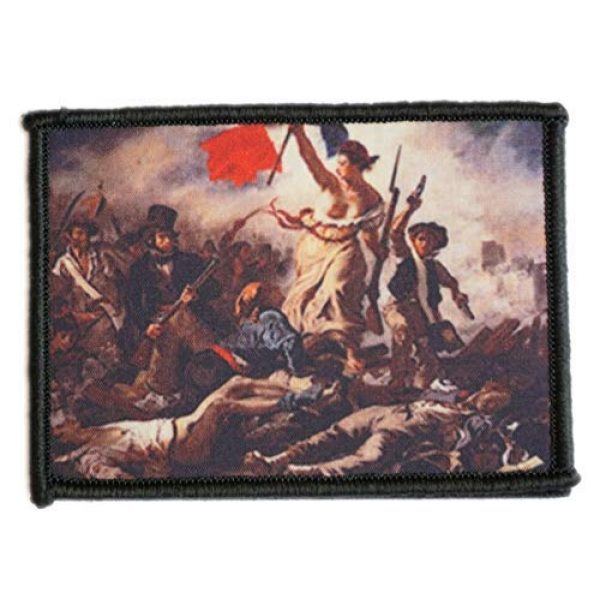 WAPPEN-YA DONGRI Airsoft Morale Patch 1 Morale Patch Hook and Loop Liberty Leading The People Delacroix A0519