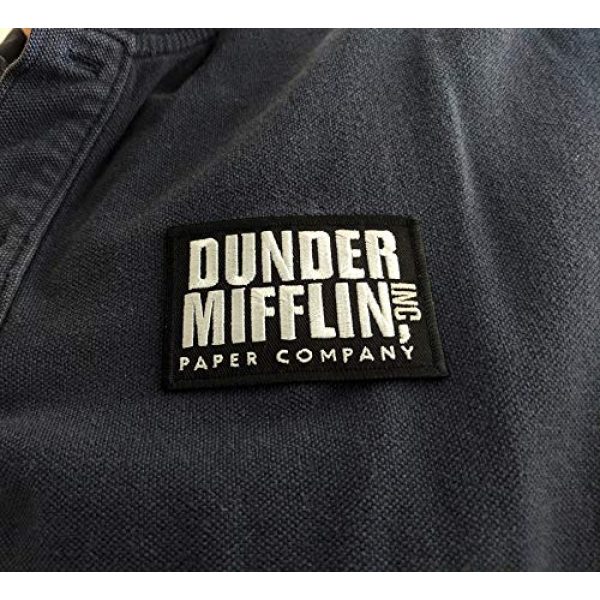 Swag Addicts Airsoft Morale Patch 3 Dunder Mifflin Inc - The Office Embroidered Patch - 2x3 (Iron-On)