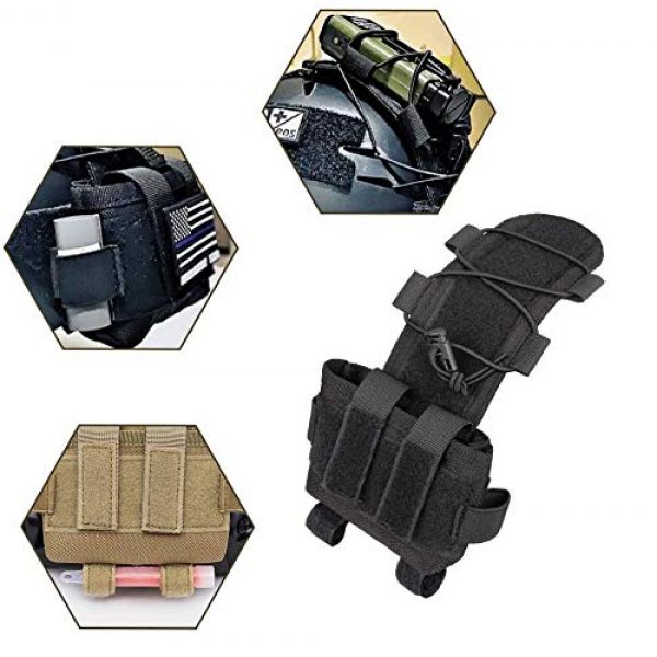 Gexgune Tactical Pouch 3 Gexgune Tactical MK2 Helmet Battery Case Helmet Accessory Bag Multifunction Balance Weight Bag for Fast Helmet Military Battery Pouch