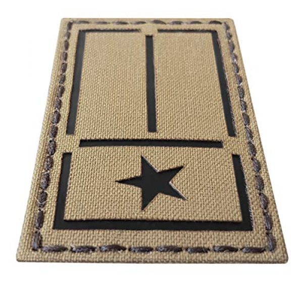 Tactical Freaky Airsoft Morale Patch 3 IR Coyote Tan Texas Lone Star Flag 2x3.5 IFF Tactical Morale Touch Fastener Patch