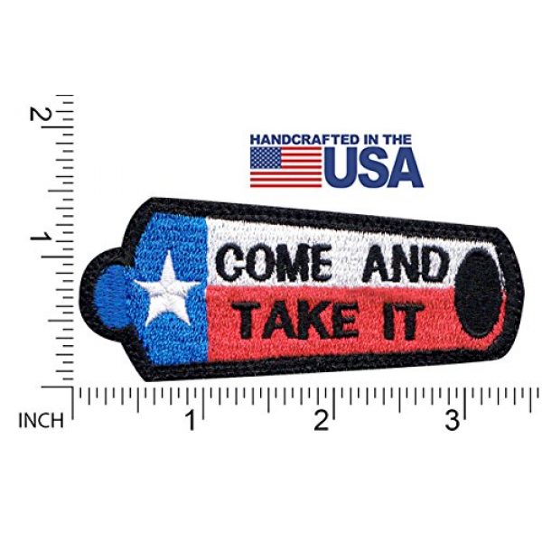 Tactical Patch Works Airsoft Morale Patch 2 Texas Come And Take It Canon Flag Patch