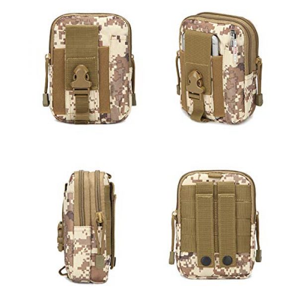 NEDVI Tactical Pouch 6 NEDVI Tactical Waist Pack Multi-Purpose EDC Pouch Bag, Radio Cases Cell Phone Holster,Tactical Bag Pouch Fanny Pack Pocket for Sports Travel Hiking Running Cycling Camping