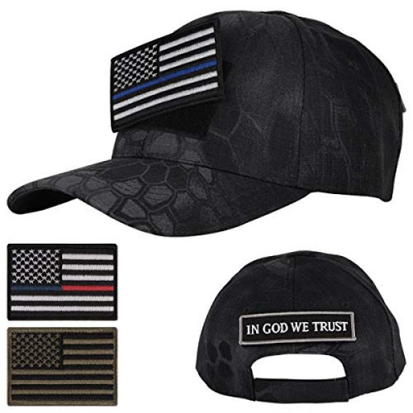 IronSeals Tactical Pouch 2 IronSeals AQ Bundle Adjustable Tactical Portable Sun Hat Cap with 4 Patches & Pouch Compact EDC Utility Gadget Waist Bag Pack with Cell Phone Holster for 4"-5.7" Phone & D-Ring