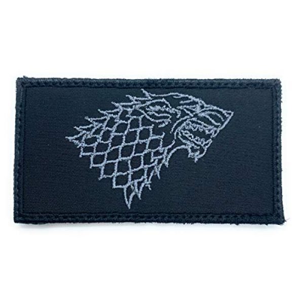Almost SGT Airsoft Morale Patch 1 House Stark Game of Thrones Logo - Funny Tactical Military Morale Embroidered Patch Hook Backing
