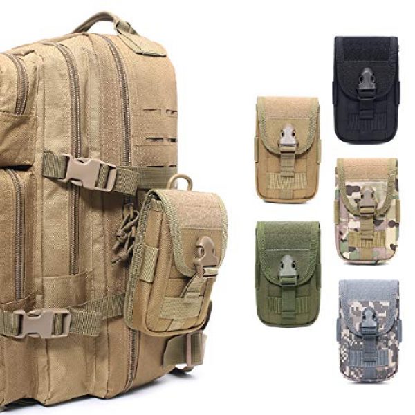 TRIWONDER Tactical Pouch 6 TRIWONDER Tactical MOLLE Holster Army Mobile Phone Belt Pouch EDC Security Pack Carry Accessory Kit Waist Bag Case Cellphone Holster