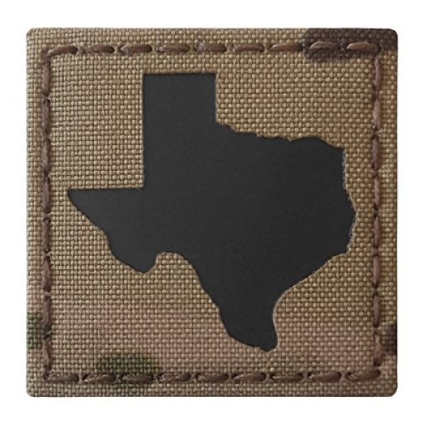Tactical Freaky Airsoft Morale Patch 6 Texas Multicam Infrared IR 2x2 Tactical Morale Hook&Loop Patch