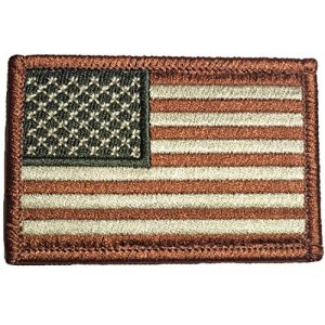 Ranger Return Airsoft Morale Patch 1 Tactical USA Flag Patch - Coyote Desert Tan 2"x3" by Ranger Return (TACT-USAF-DSTN)